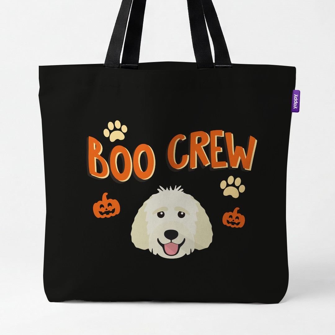 'Boo Crew' - Personalised {breedCommonName} Canvas Bag