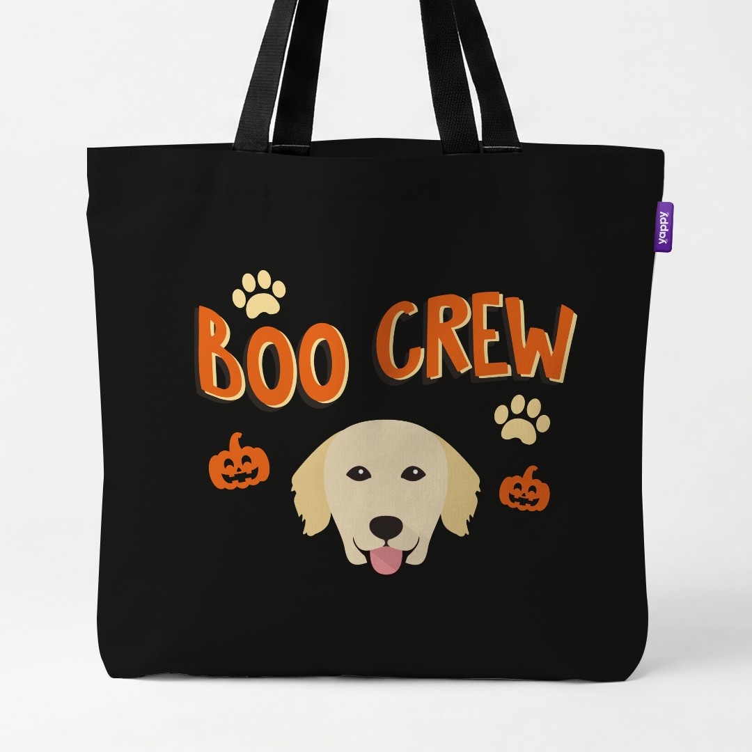 'Boo Crew' - Personalized {breedCommonName} Canvas Bag