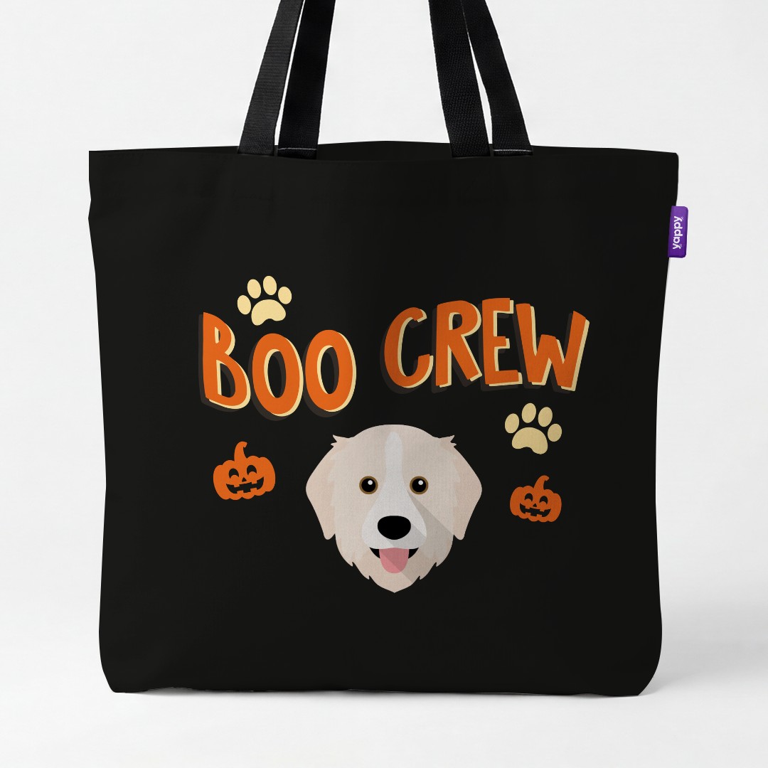 'Boo Crew' - Personalized {breedCommonName} Canvas Bag