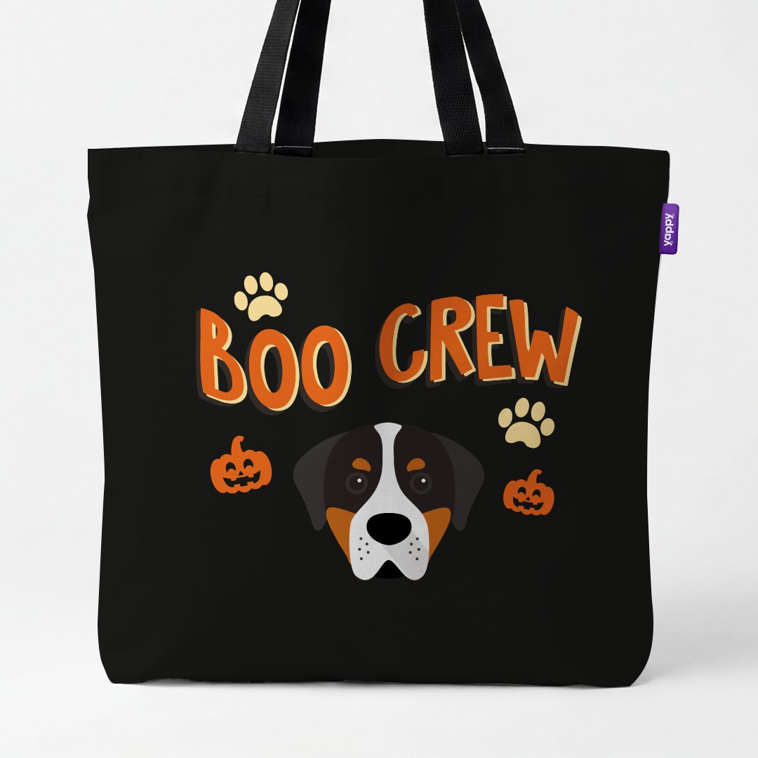 'Boo Crew' - Personalized {breedCommonName} Canvas Bag