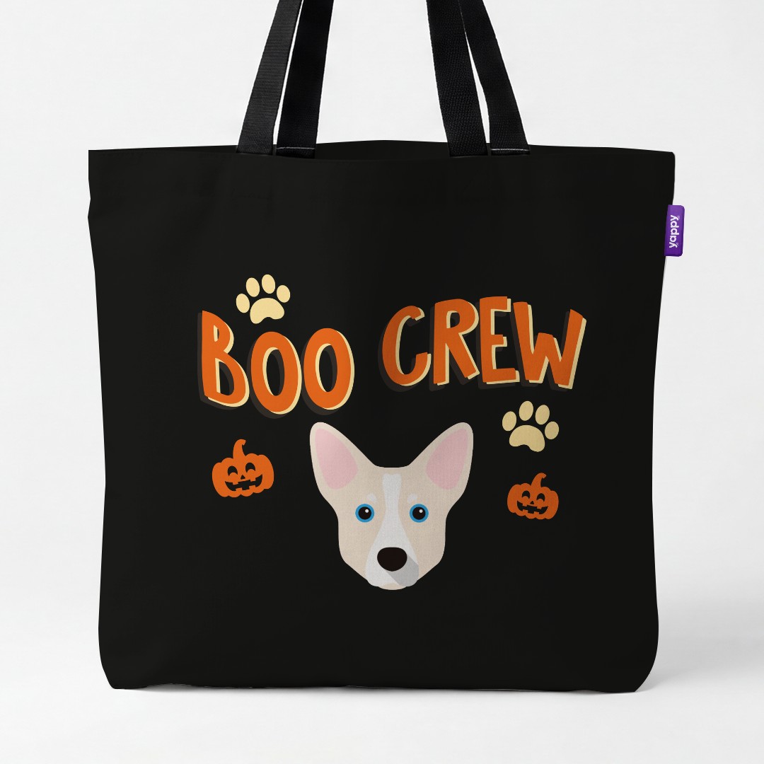 'Boo Crew' - Personalized {breedCommonName} Canvas Bag