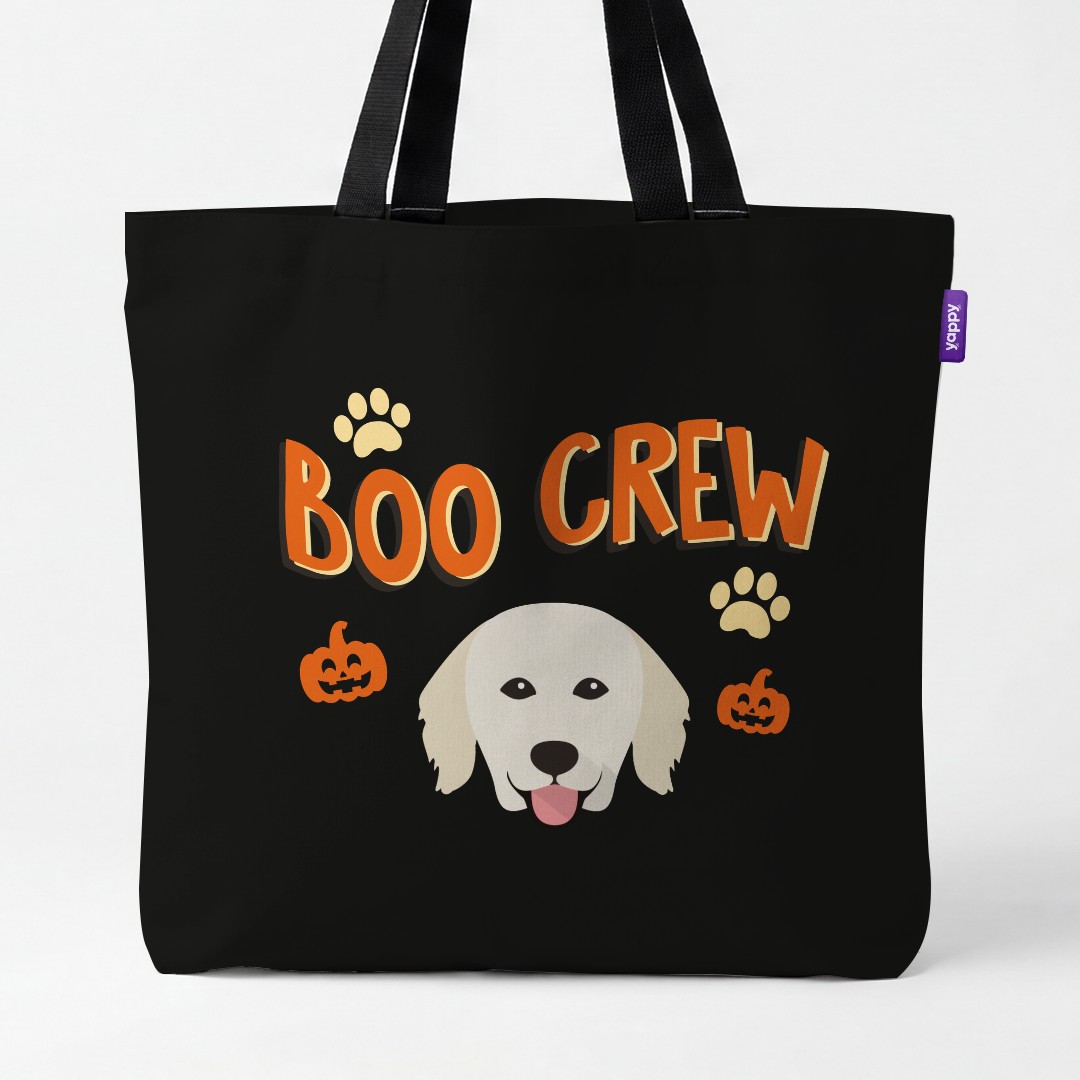 'Boo Crew' - Personalized {breedCommonName} Canvas Bag