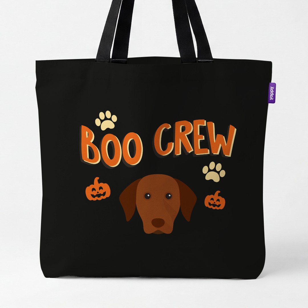 'Boo Crew' - Personalized {breedCommonName} Canvas Bag