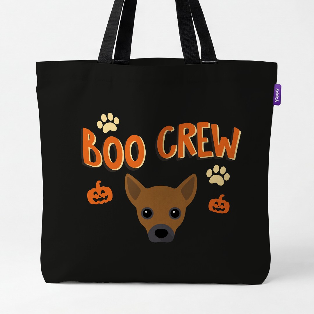 'Boo Crew' - Personalized {breedCommonName} Canvas Bag
