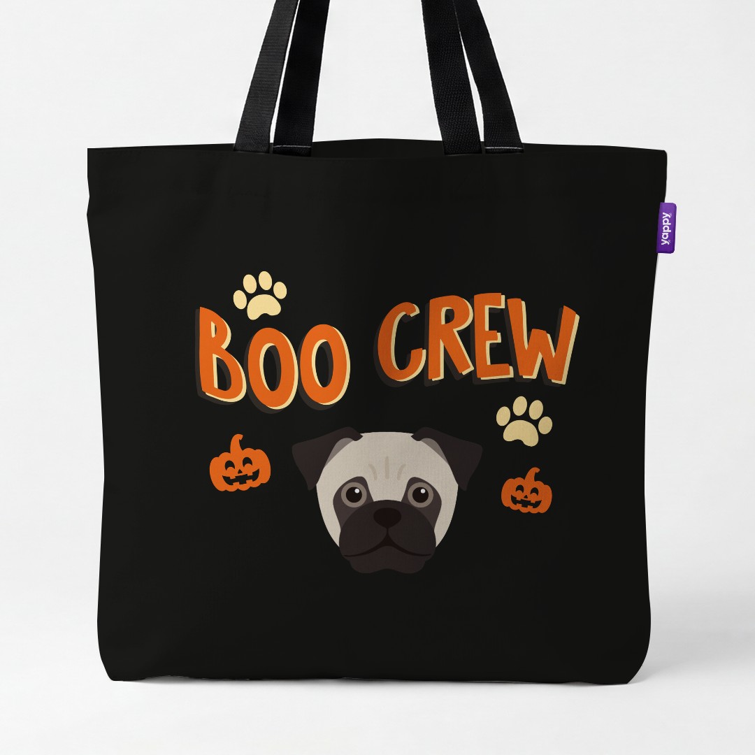 'Boo Crew' - Personalized {breedCommonName} Canvas Bag