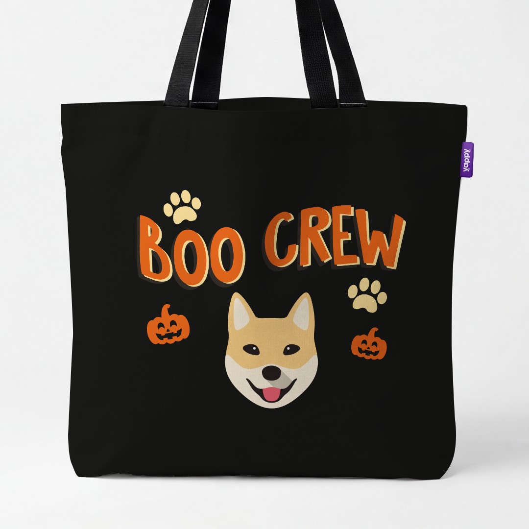 'Boo Crew' - Personalized {breedCommonName} Canvas Bag