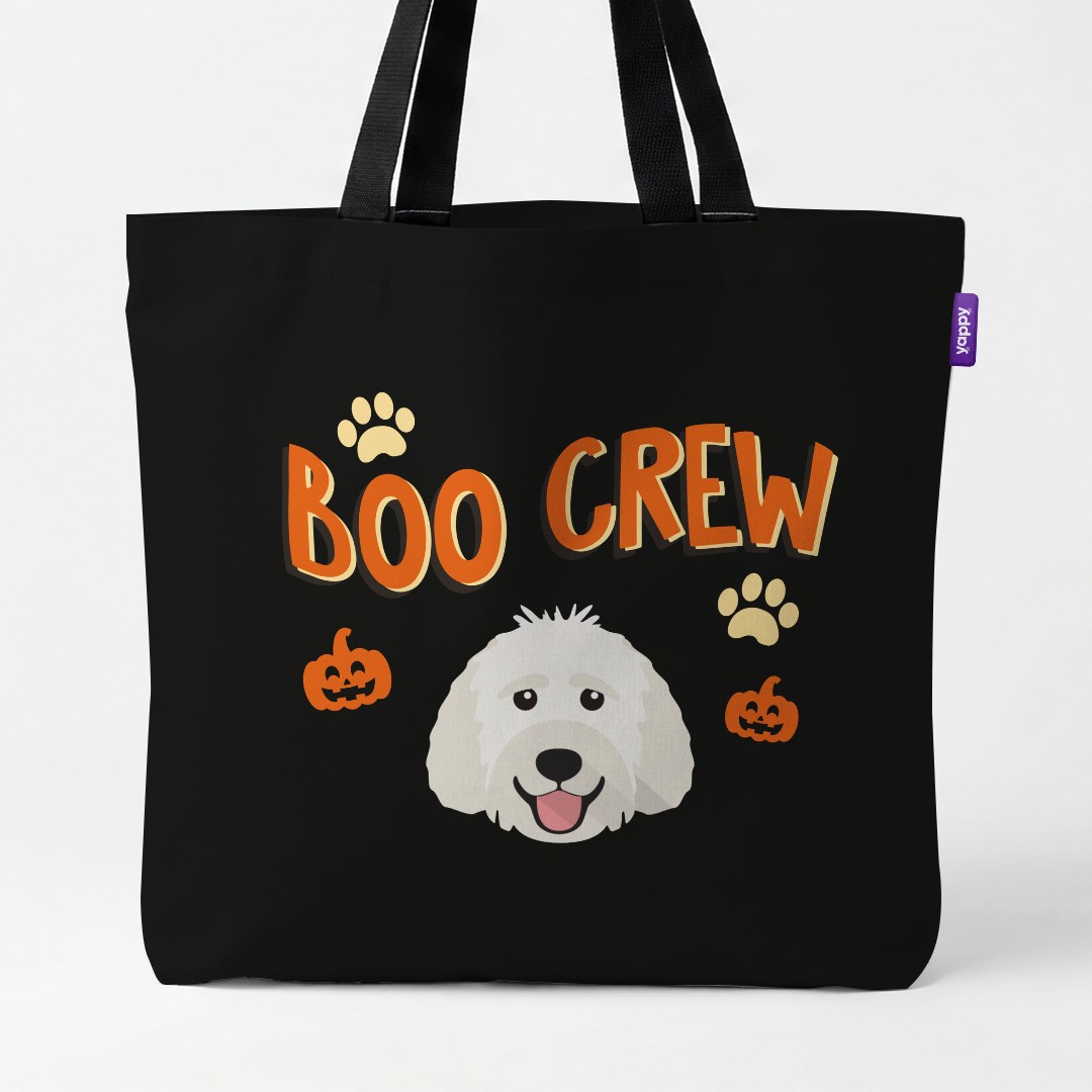 'Boo Crew' - Personalised {breedCommonName} Canvas Bag
