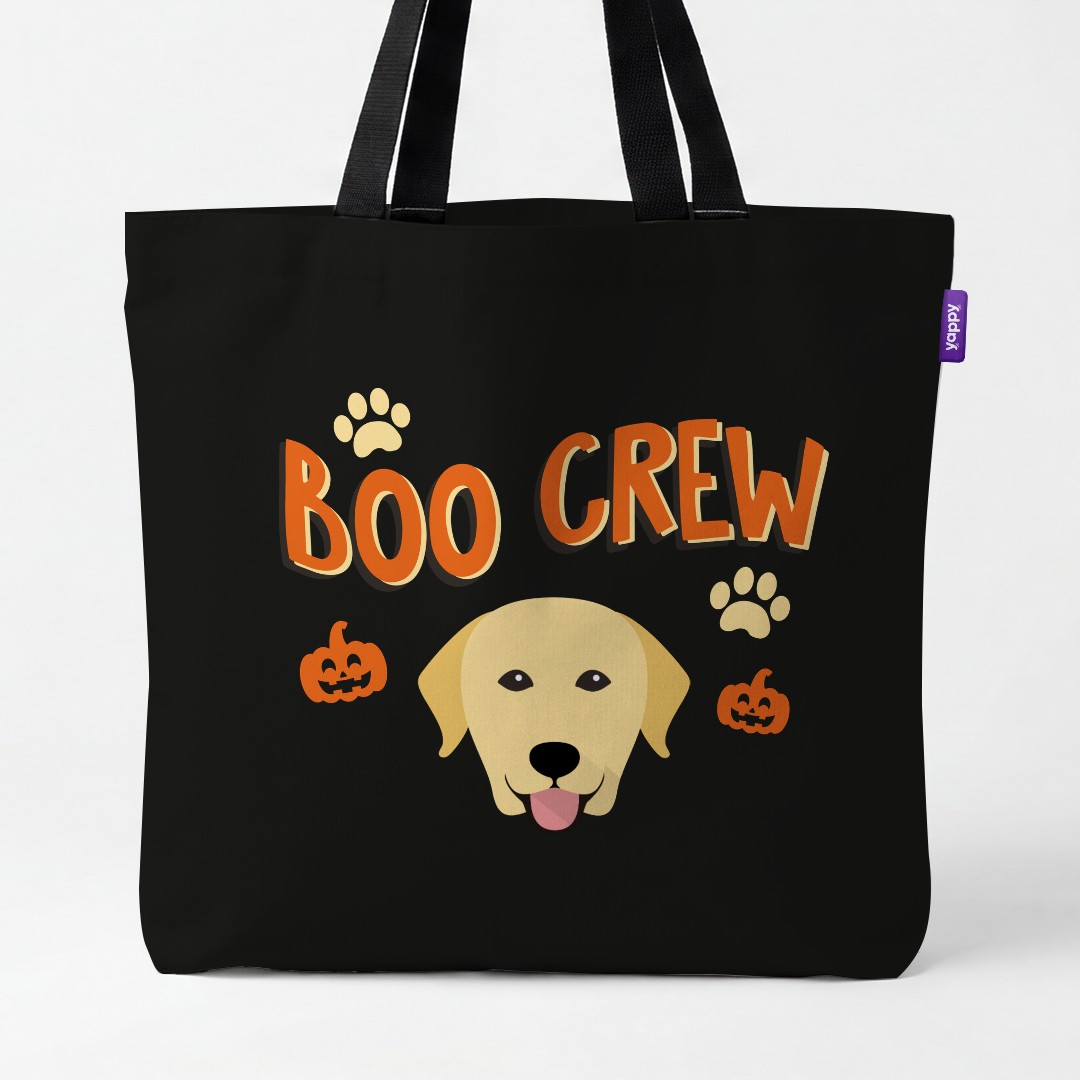 'Boo Crew' - Personalized {breedCommonName} Canvas Bag