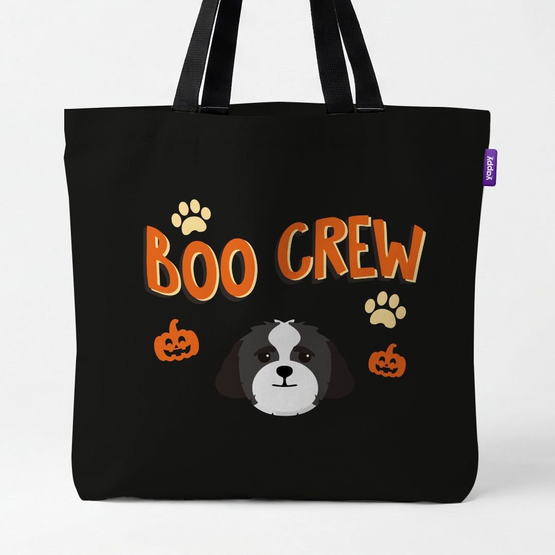 'Boo Crew' - Personalized {breedCommonName} Canvas Bag