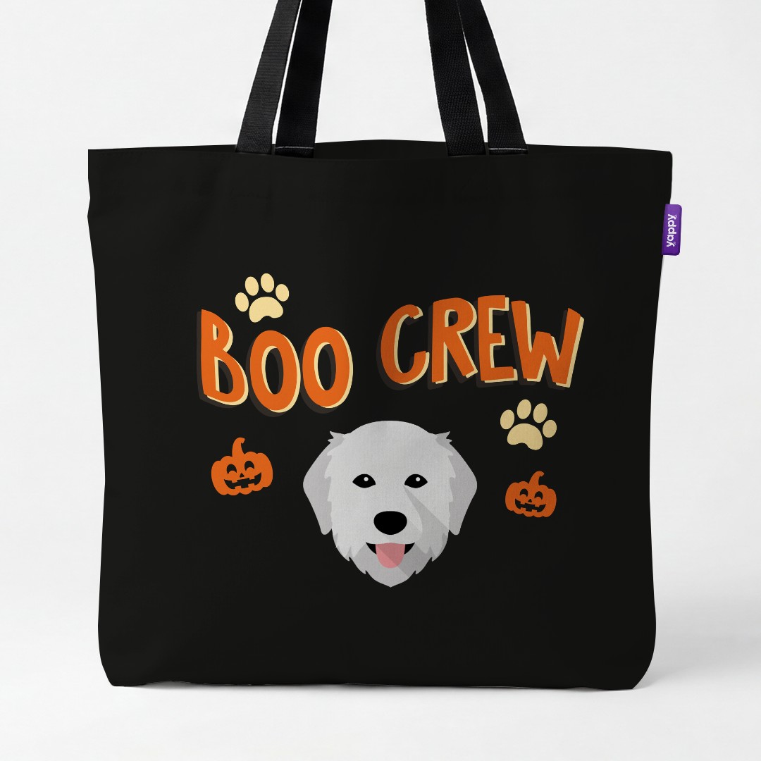 'Boo Crew' - Personalized {breedCommonName} Canvas Bag