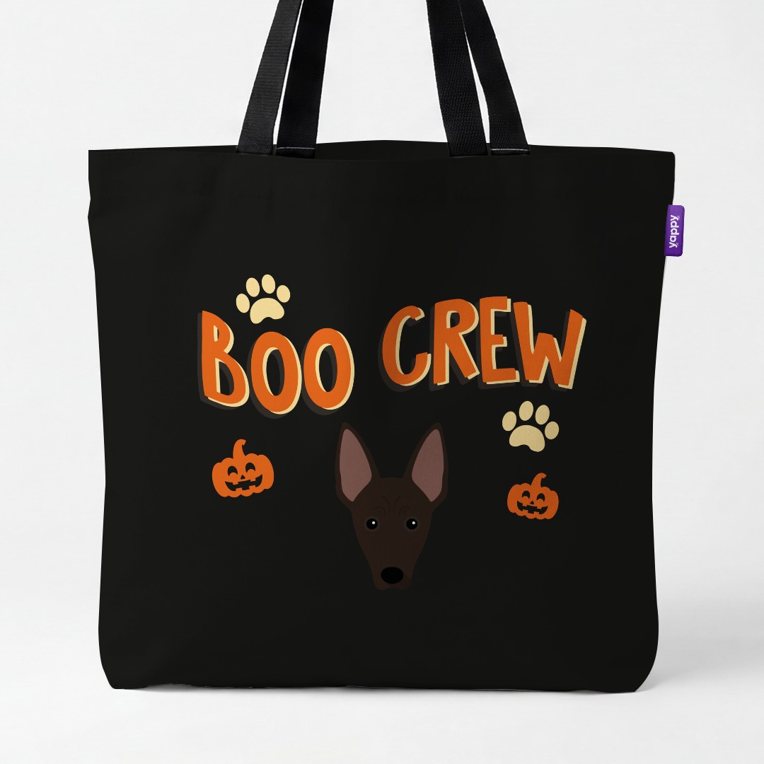 'Boo Crew' - Personalized {breedCommonName} Canvas Bag