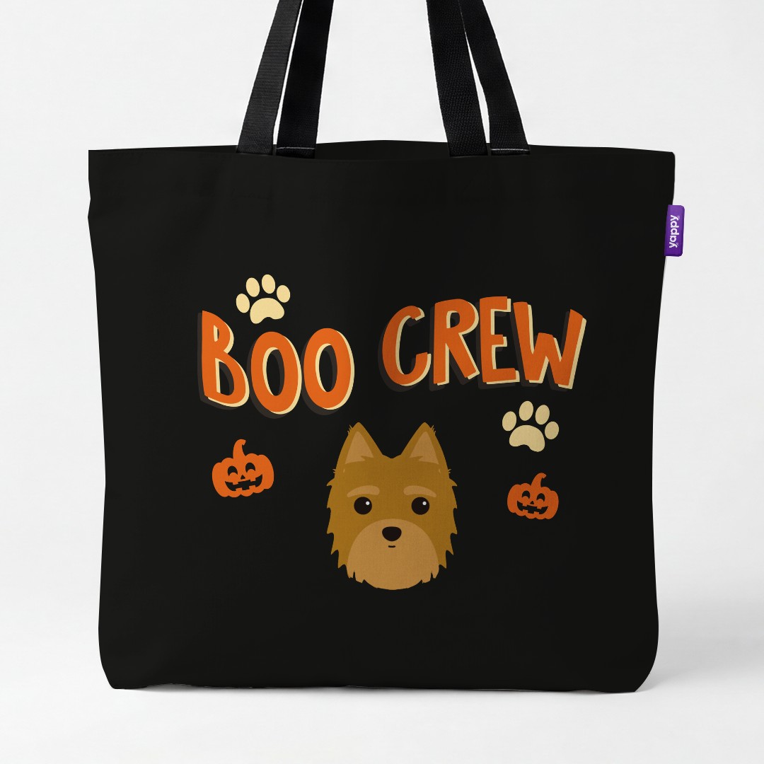 'Boo Crew' - Personalized {breedCommonName} Canvas Bag