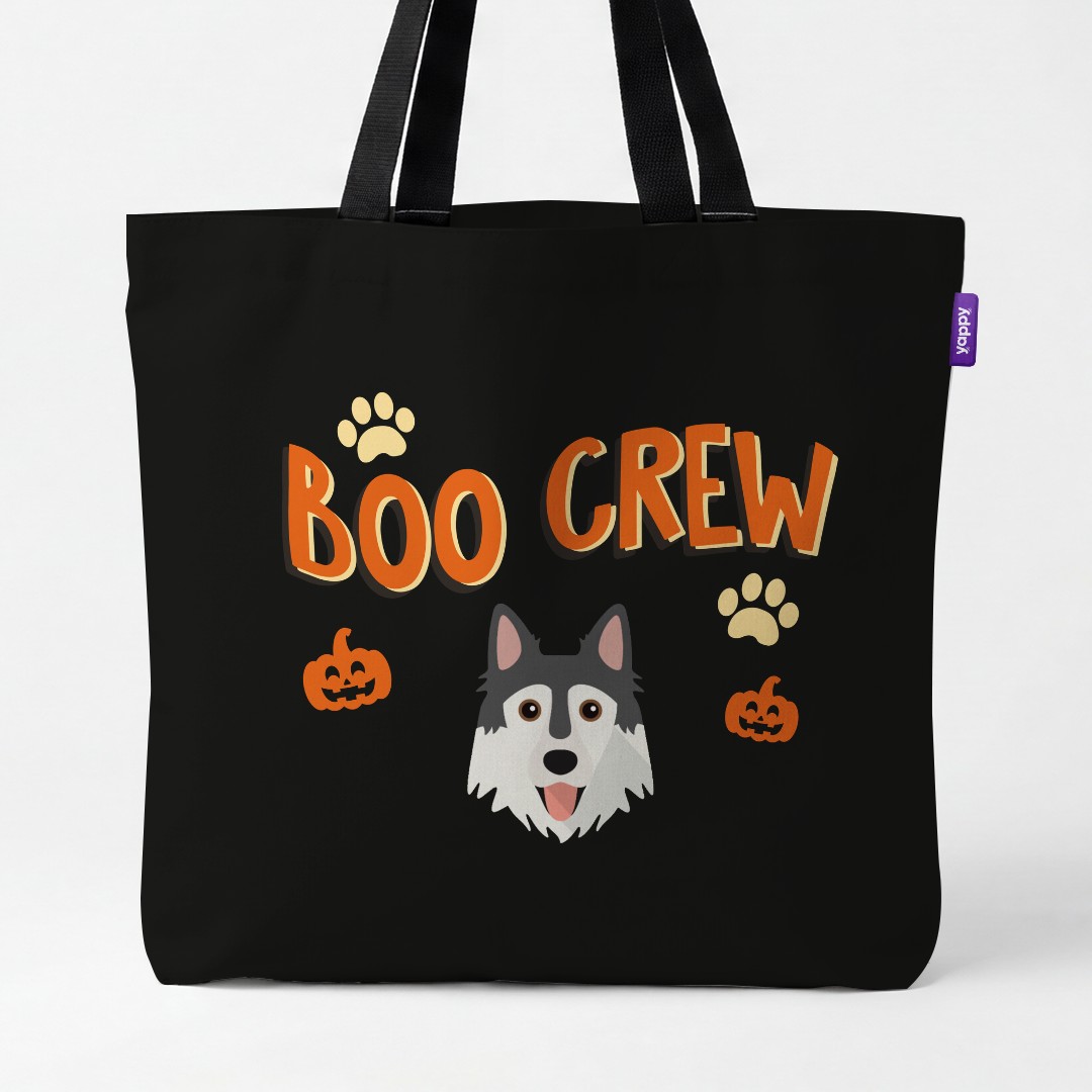 'Boo Crew' - Personalized {breedCommonName} Canvas Bag