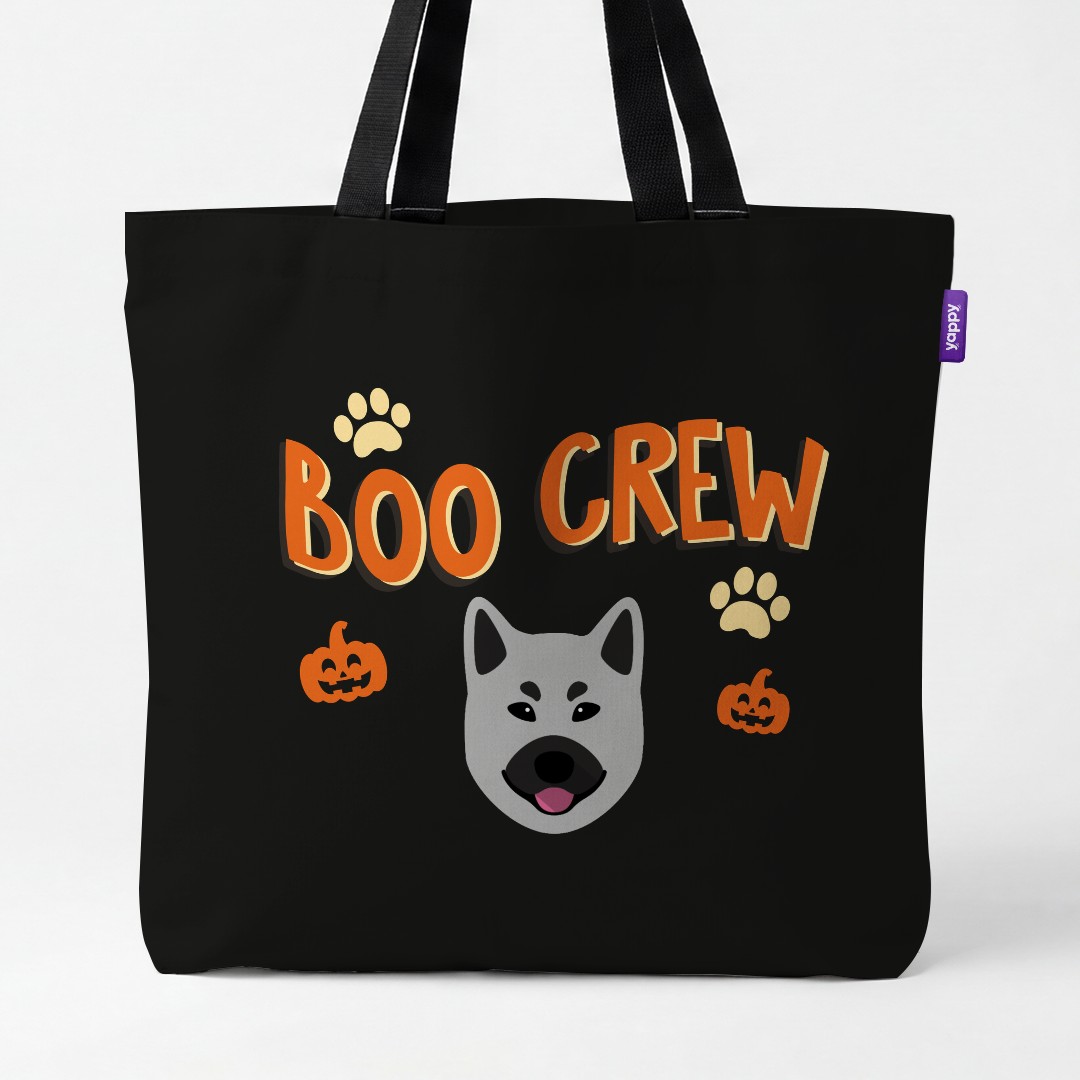 'Boo Crew' - Personalized {breedCommonName} Canvas Bag