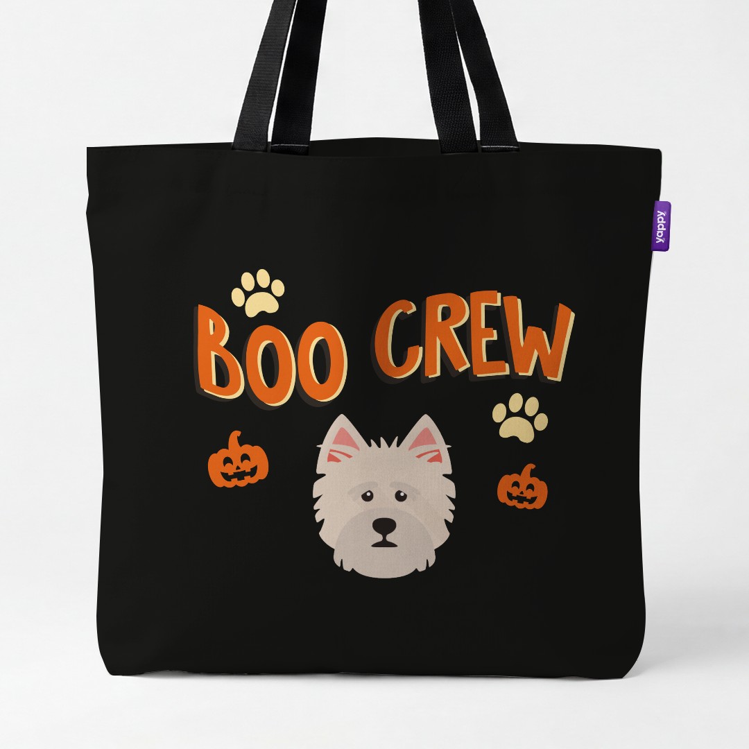 'Boo Crew' - Personalized {breedCommonName} Canvas Bag