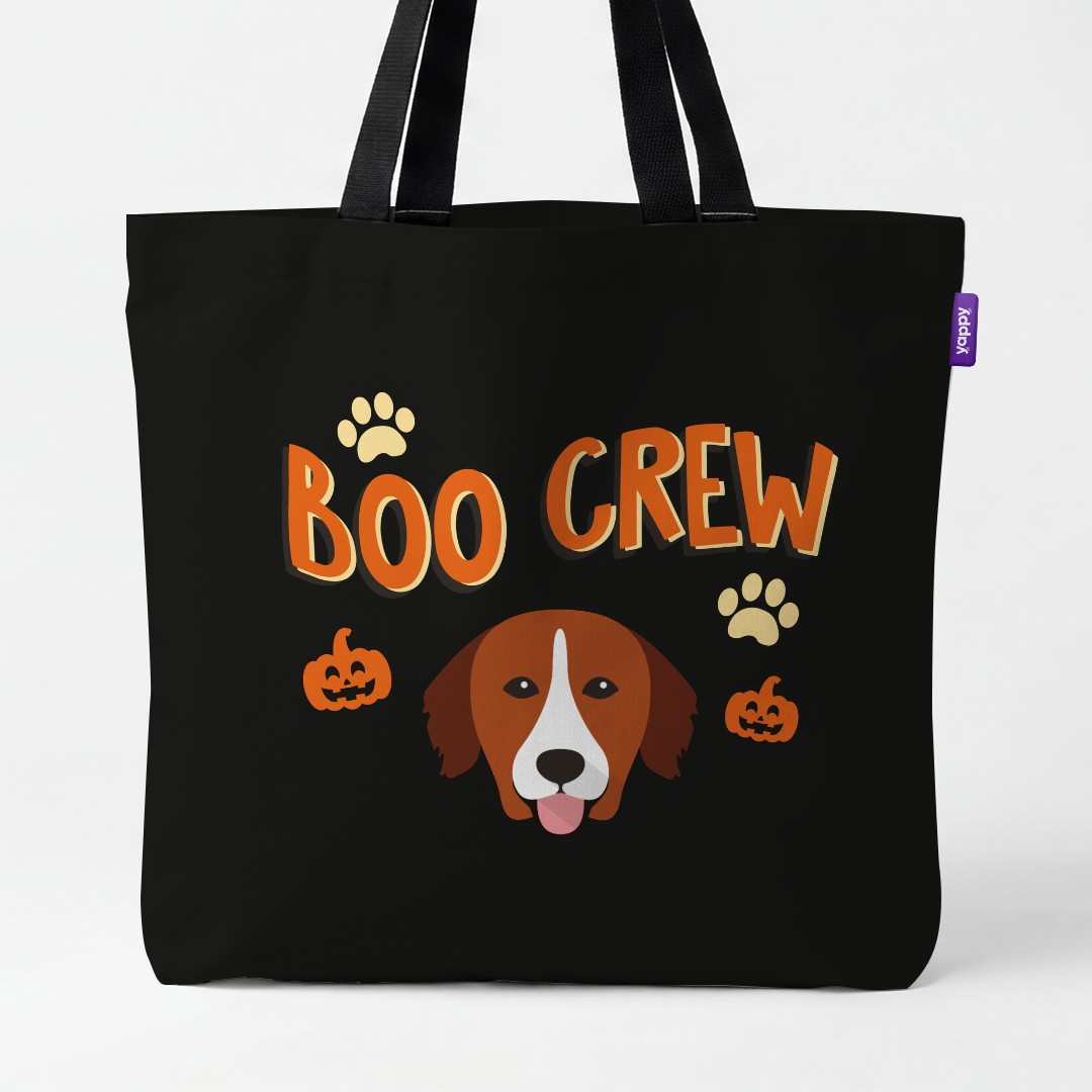 'Boo Crew' - Personalized {breedCommonName} Canvas Bag