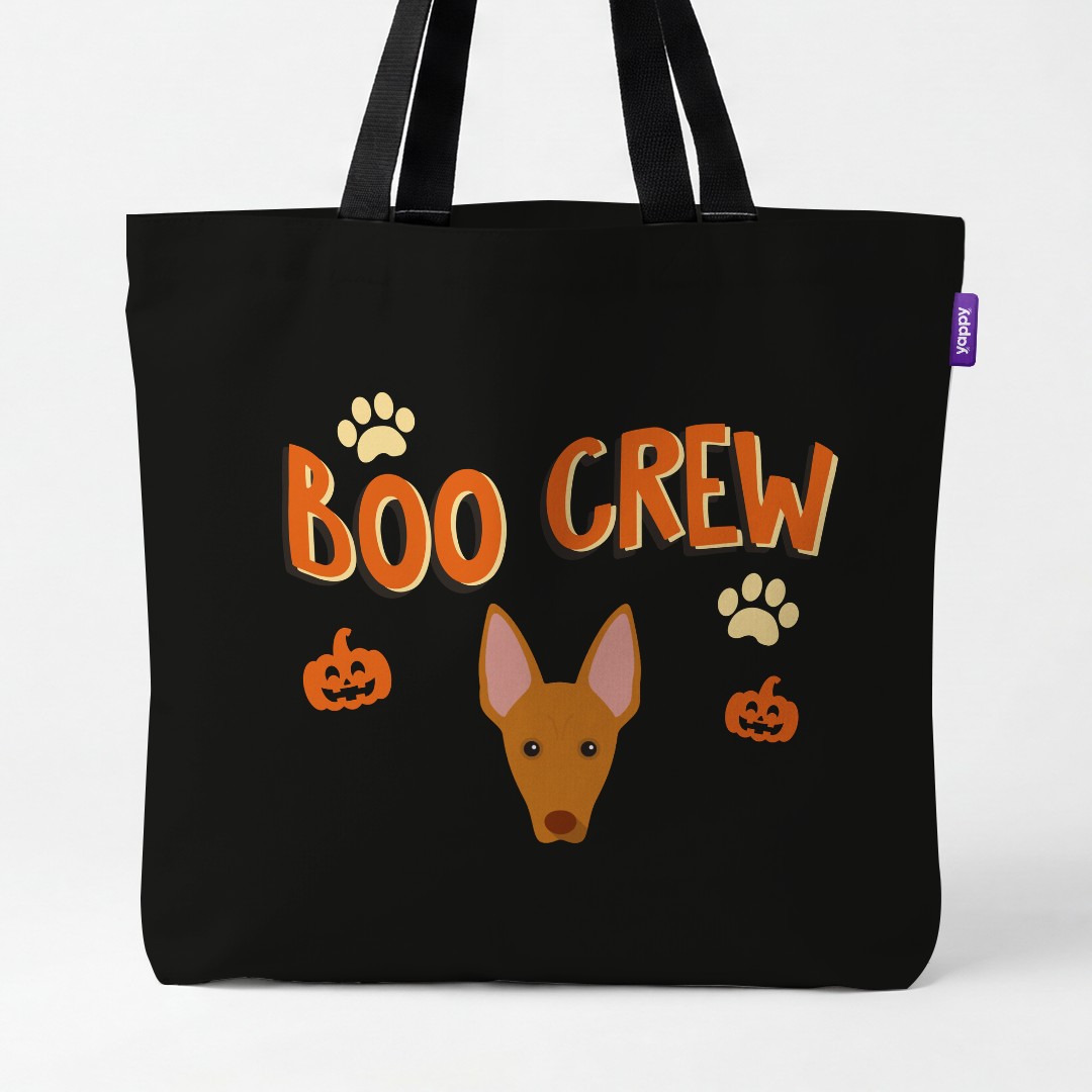 'Boo Crew' - Personalized {breedCommonName} Canvas Bag