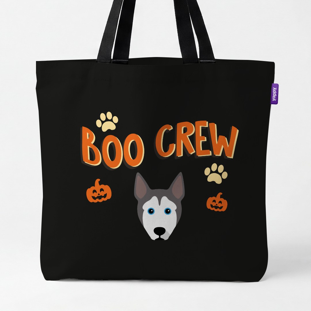 'Boo Crew' - Personalized {breedCommonName} Canvas Bag
