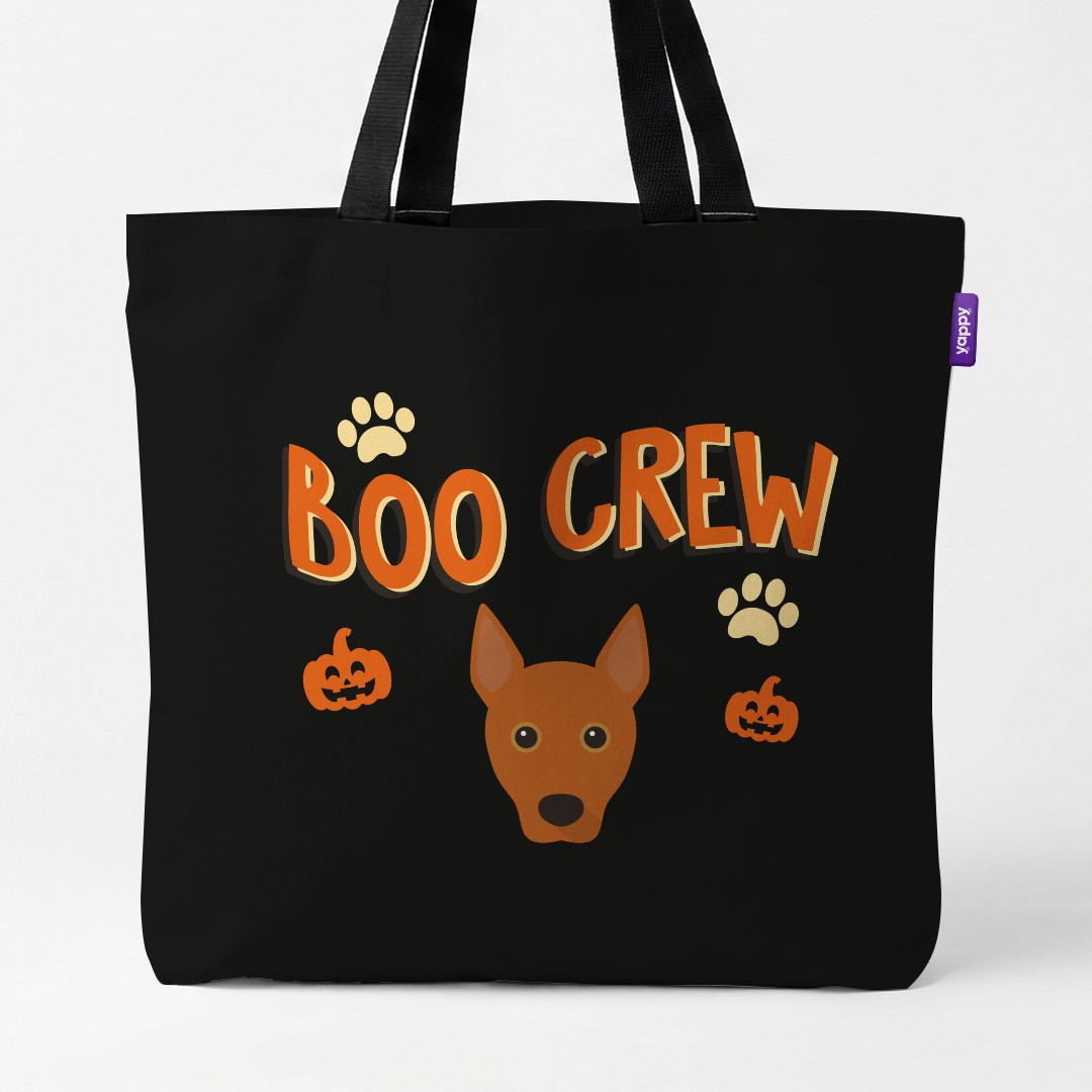 'Boo Crew' - Personalized {breedCommonName} Canvas Bag