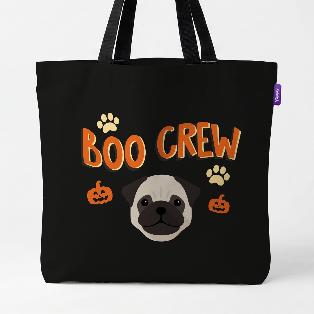 'Boo Crew' - Personalized {breedCommonName} Canvas Bag