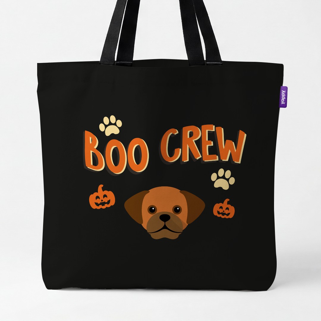 'Boo Crew' - Personalised {breedCommonName} Canvas Bag