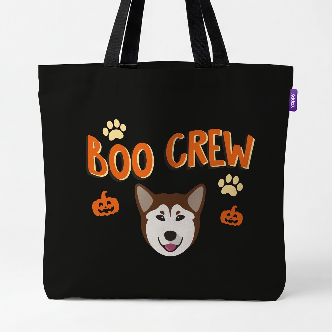 'Boo Crew' - Personalized {breedCommonName} Canvas Bag