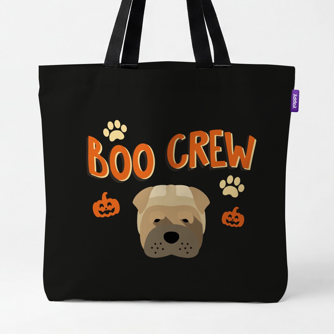 'Boo Crew' - Personalised {breedCommonName} Canvas Bag