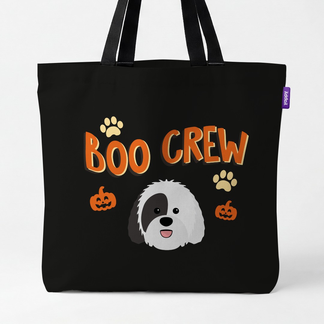 'Boo Crew' - Personalized {breedCommonName} Canvas Bag