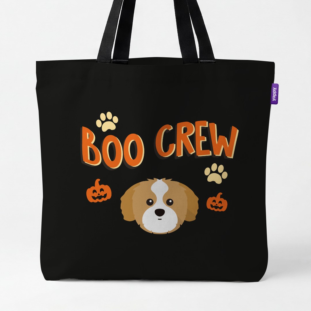 'Boo Crew' - Personalized {breedCommonName} Canvas Bag