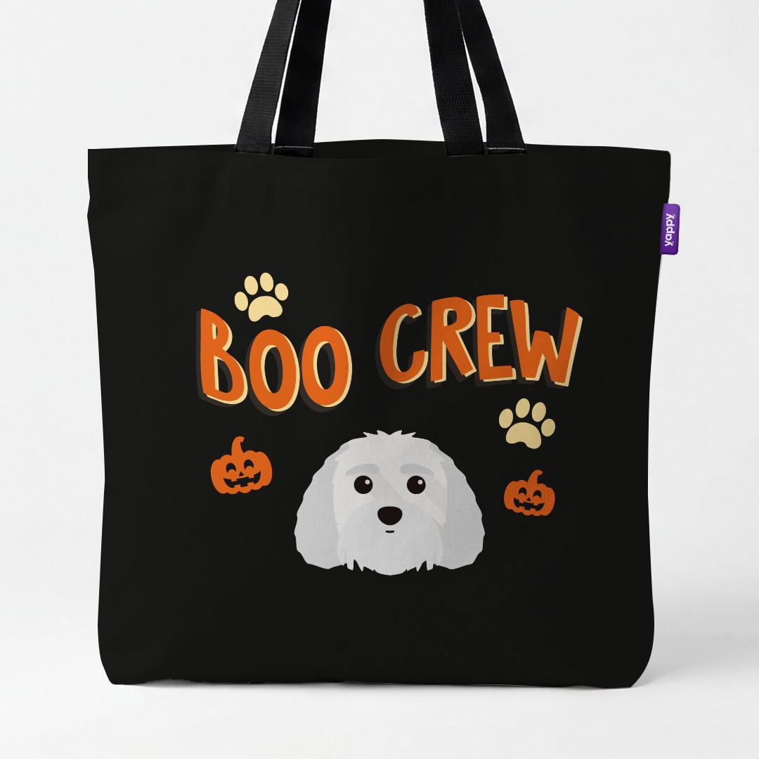 'Boo Crew' - Personalized {breedCommonName} Canvas Bag
