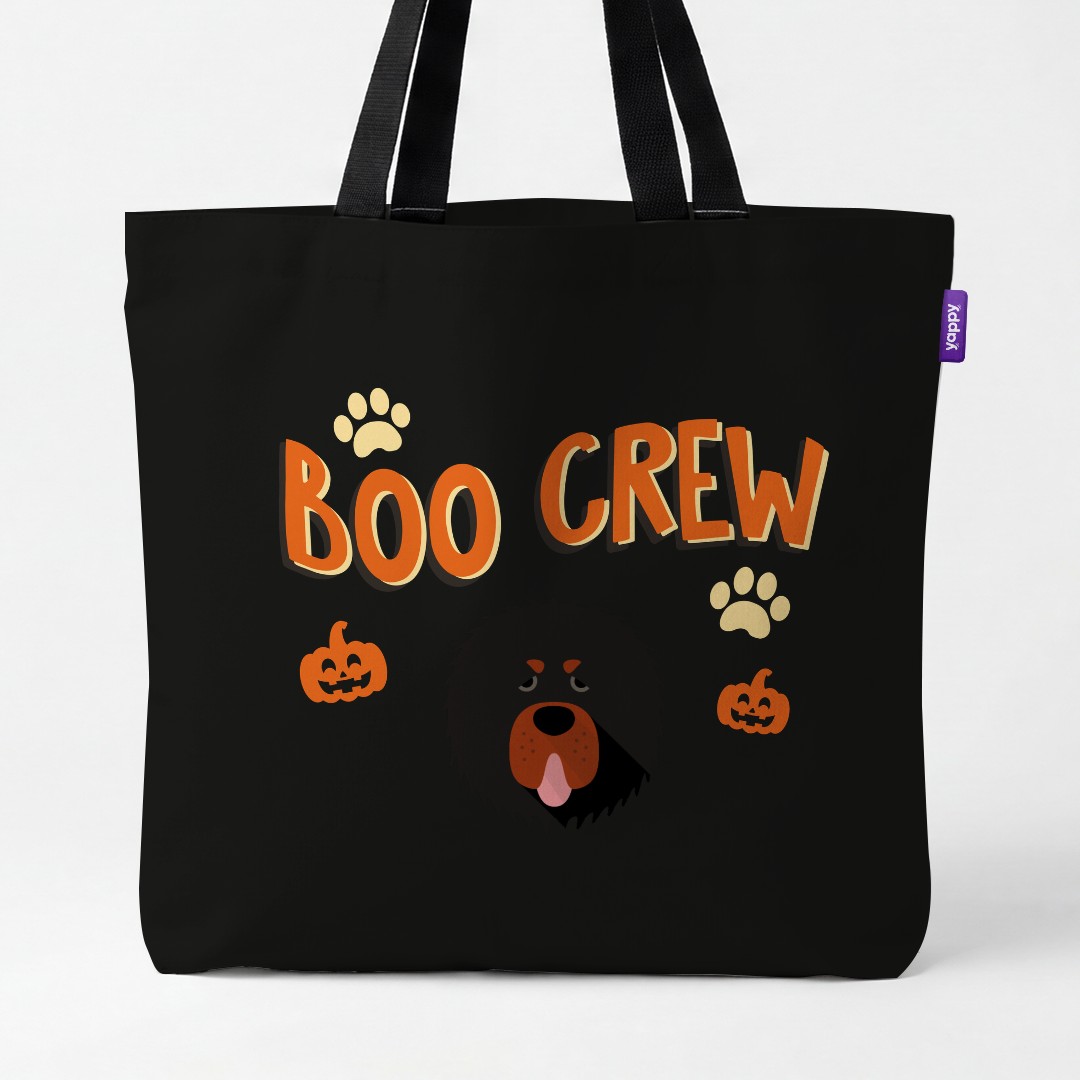 'Boo Crew' - Personalized {breedCommonName} Canvas Bag