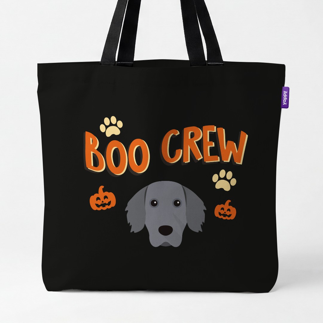 'Boo Crew' - Personalized {breedCommonName} Canvas Bag