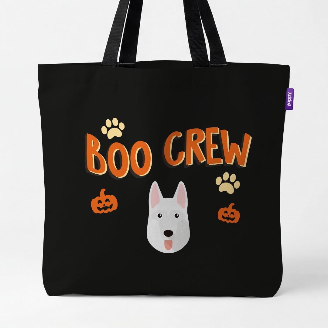 'Boo Crew' - Personalized {breedCommonName} Canvas Bag