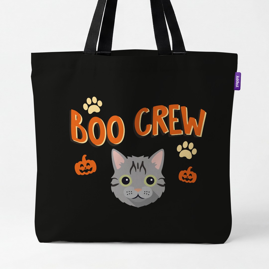 'Boo Crew' - Personalized {breedCommonName} Canvas Bag