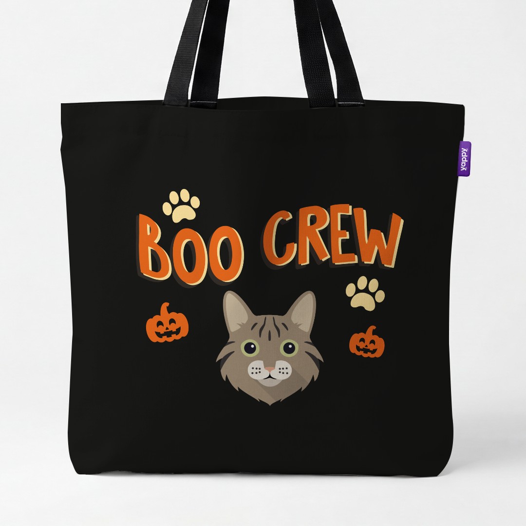 'Boo Crew' - Personalized {breedCommonName} Canvas Bag
