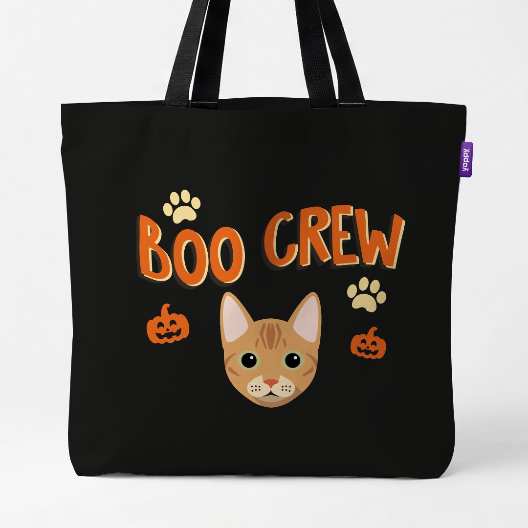 'Boo Crew' - Personalized {breedCommonName} Canvas Bag