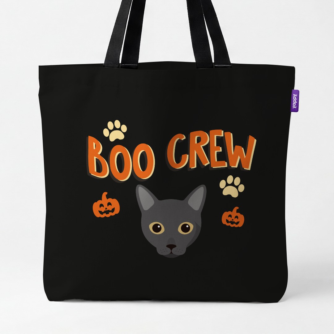 'Boo Crew' - Personalized {breedCommonName} Canvas Bag