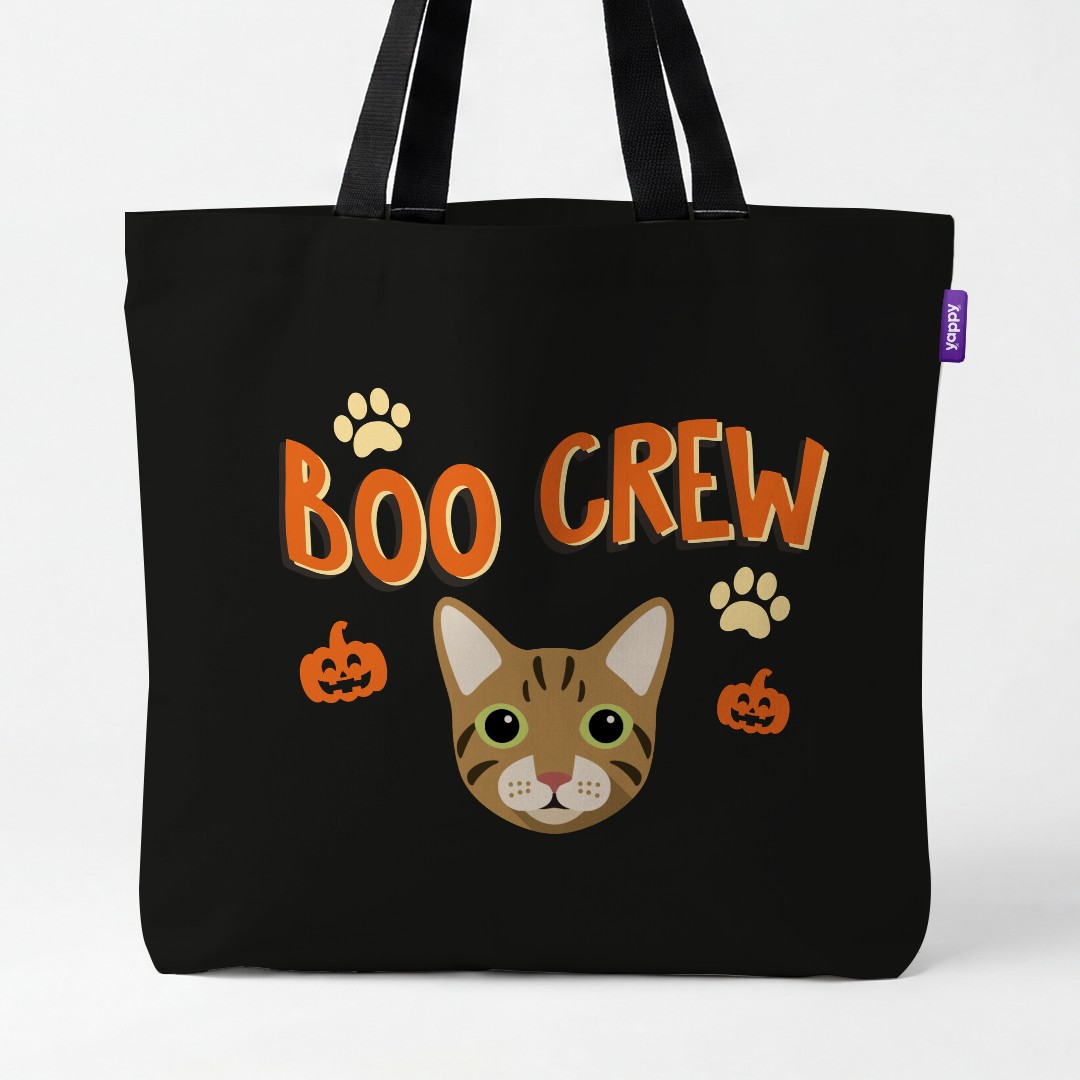 'Boo Crew' - Personalized {breedCommonName} Canvas Bag