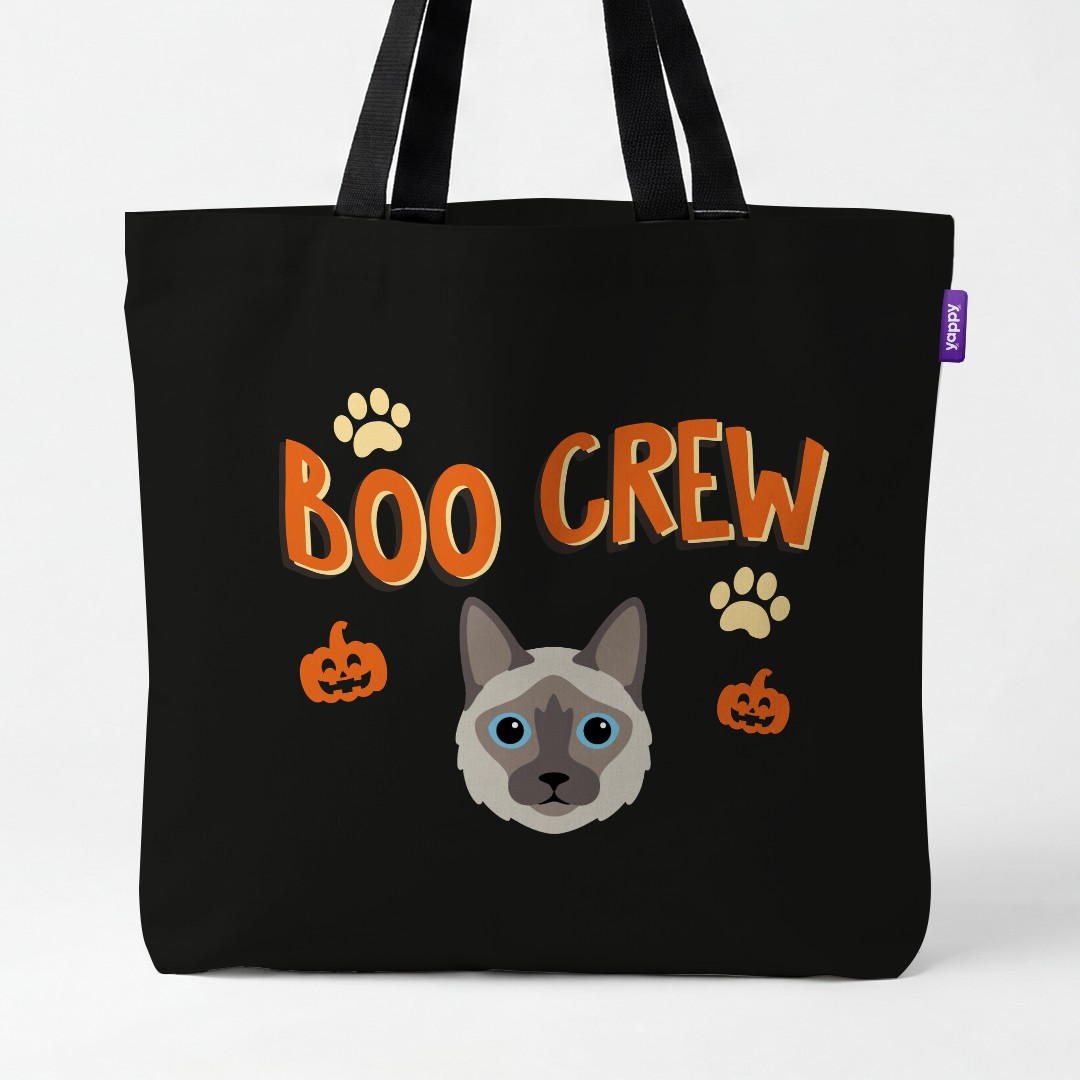 'Boo Crew' - Personalized {breedCommonName} Canvas Bag