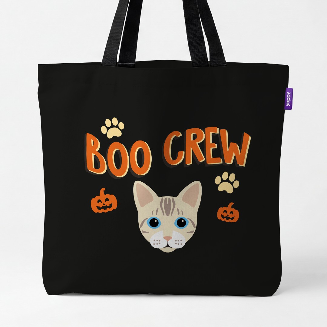'Boo Crew' - Personalized {breedCommonName} Canvas Bag