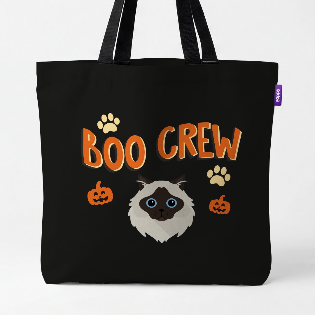 'Boo Crew' - Personalized {breedCommonName} Canvas Bag