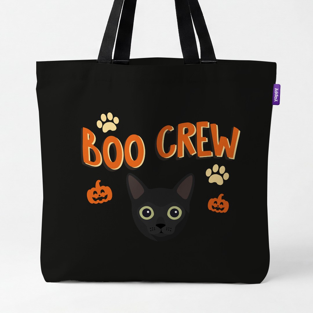 'Boo Crew' - Personalized {breedCommonName} Canvas Bag