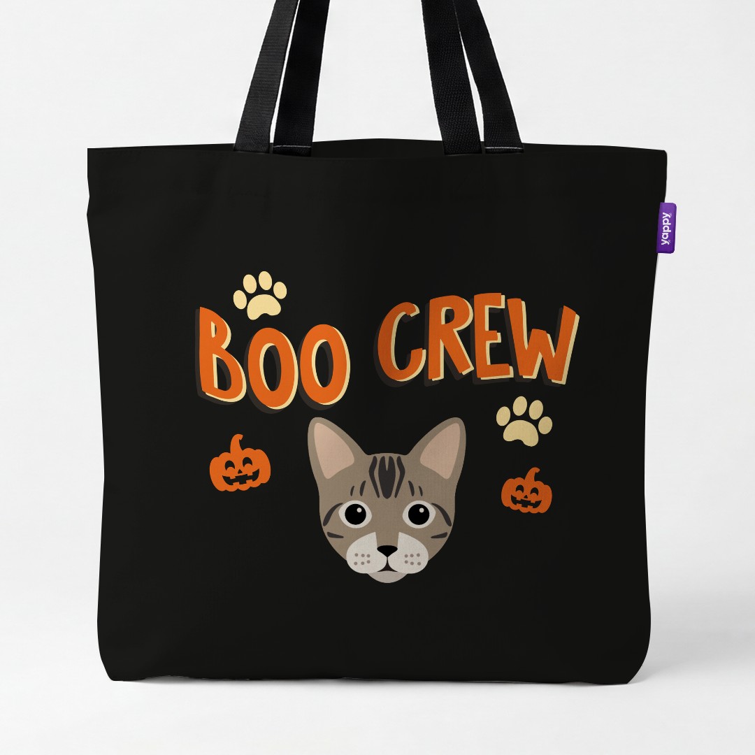 'Boo Crew' - Personalized {breedCommonName} Canvas Bag