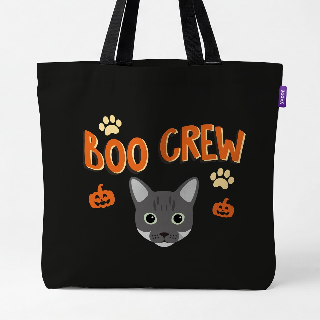 'Boo Crew' - Personalized {breedCommonName} Canvas Bag