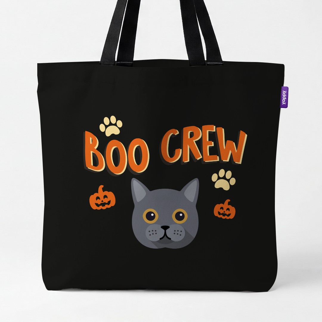 'Boo Crew' - Personalized {breedCommonName} Canvas Bag