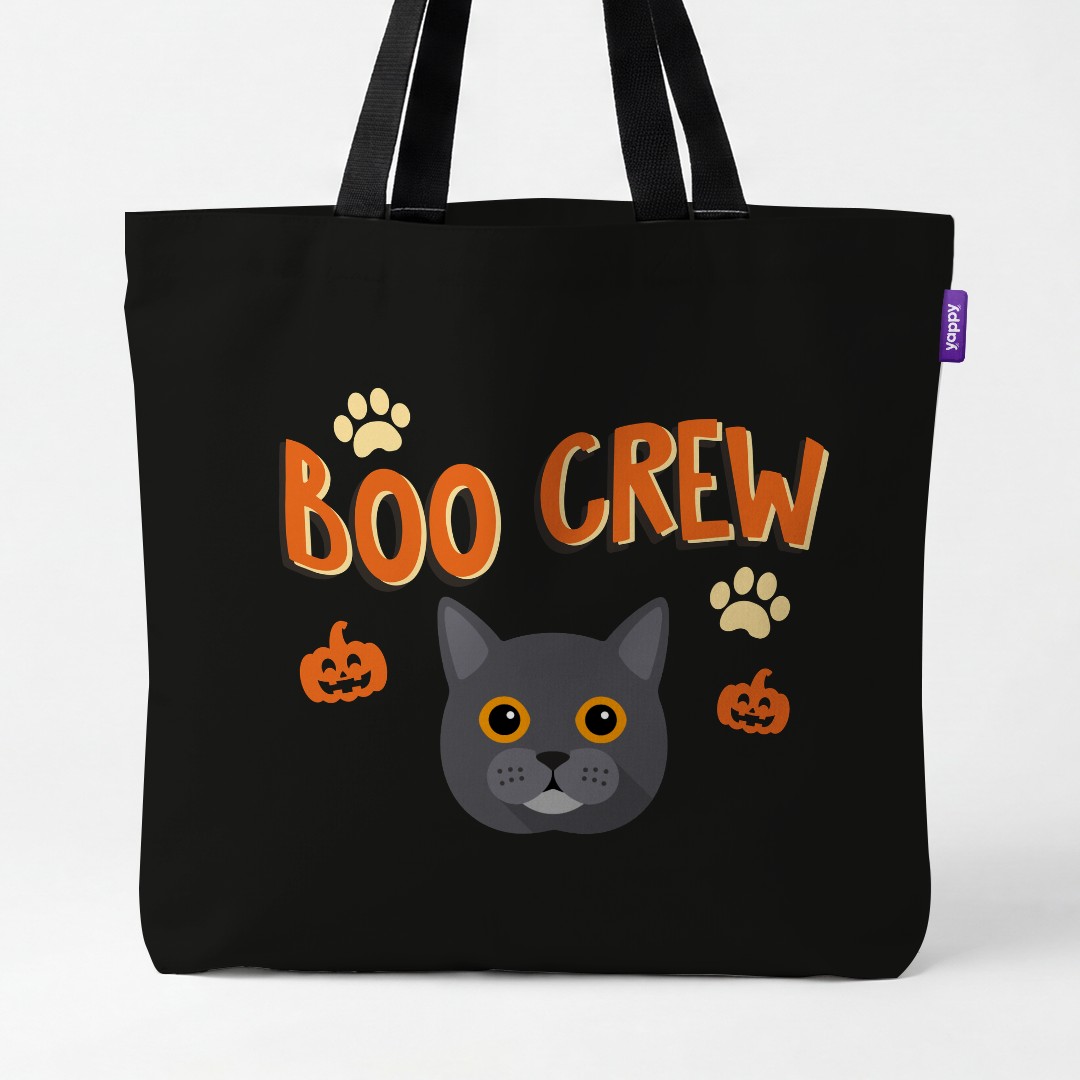 'Boo Crew' - Personalized {breedCommonName} Canvas Bag