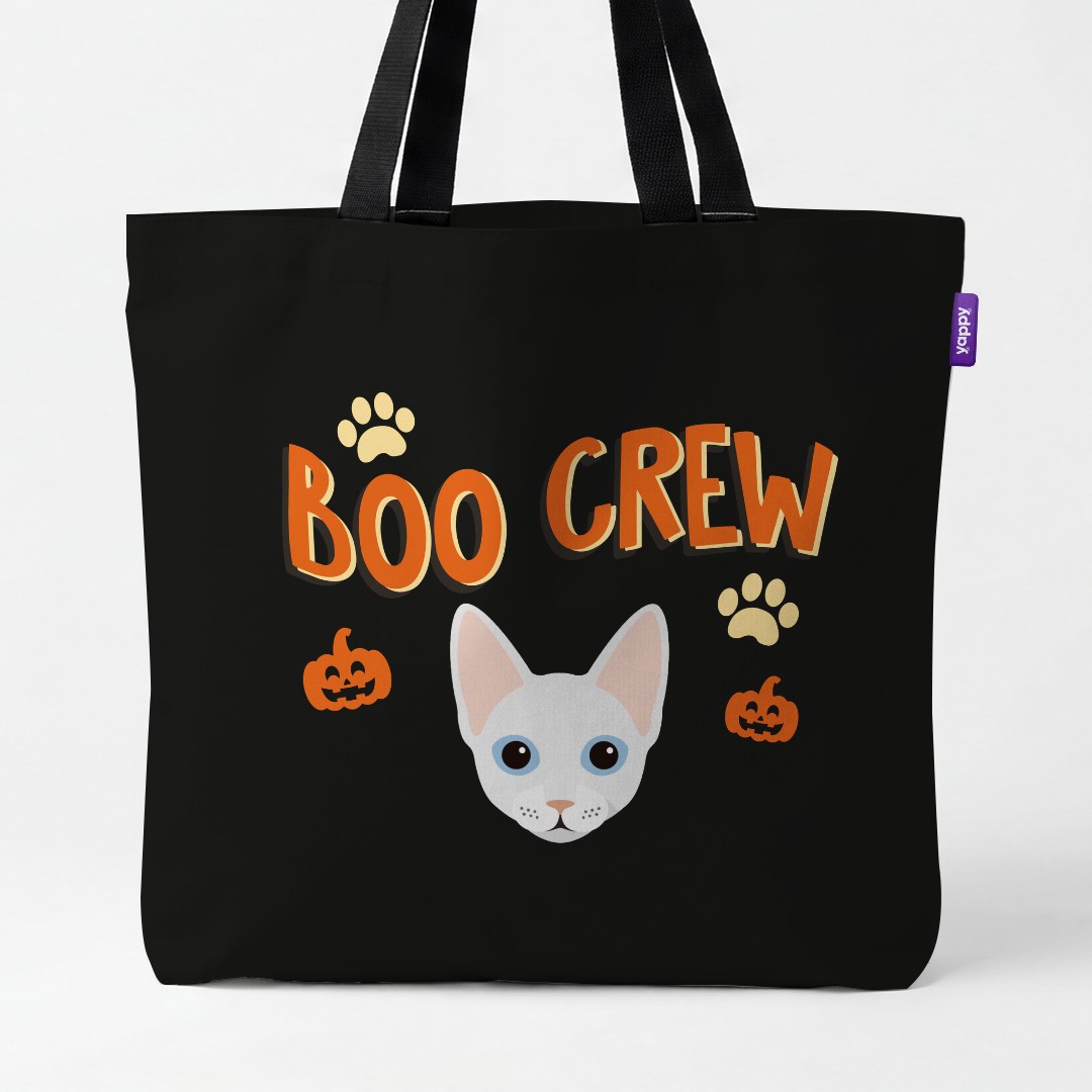 'Boo Crew' - Personalized {breedCommonName} Canvas Bag