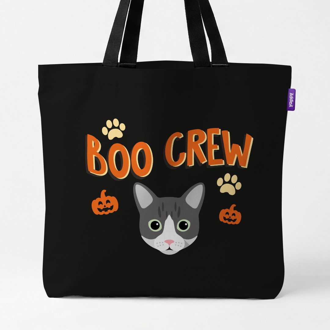 'Boo Crew' - Personalized {breedCommonName} Canvas Bag