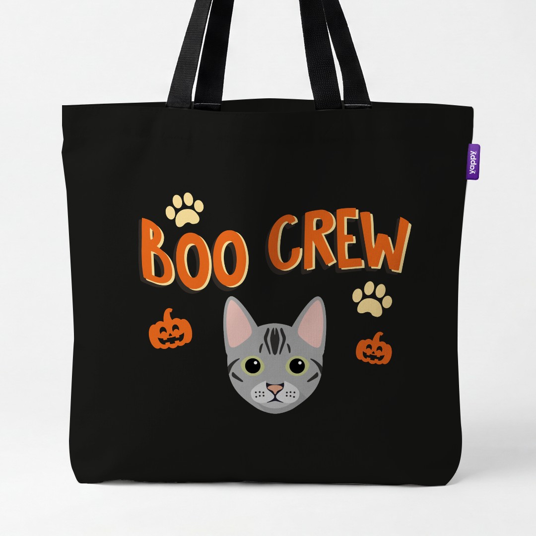 'Boo Crew' - Personalized {breedCommonName} Canvas Bag