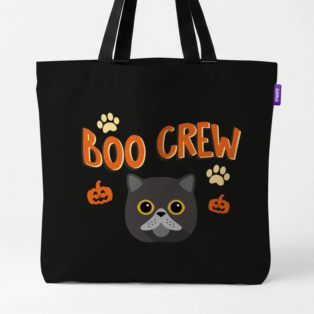 'Boo Crew' - Personalized {breedCommonName} Canvas Bag